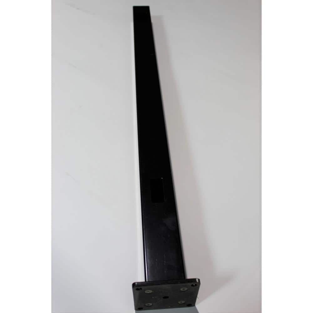 Vista 42 in. H x 2.5 in. W Black Aluminum Bottom Stair Post for Stair Railing Kit