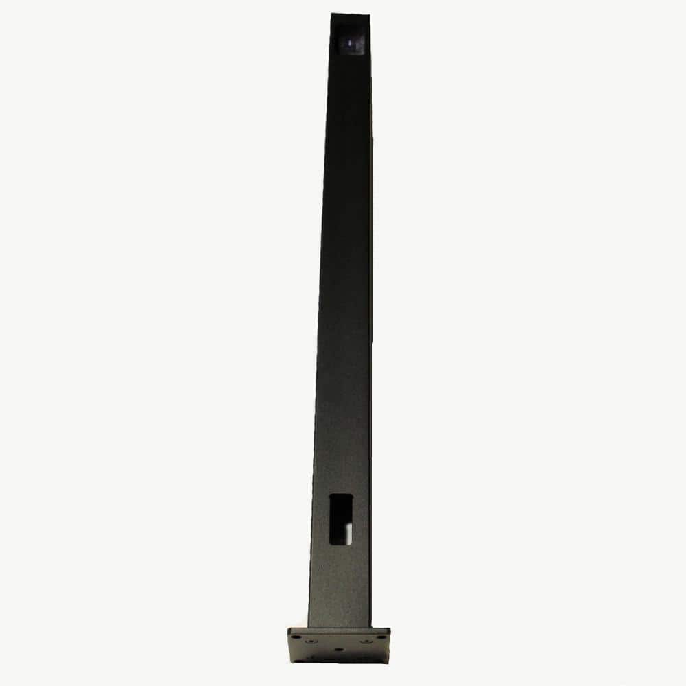 Vista 36 in. H x 2.5 in. W Black Aluminum Top Stair Post for Stair Railing Kit