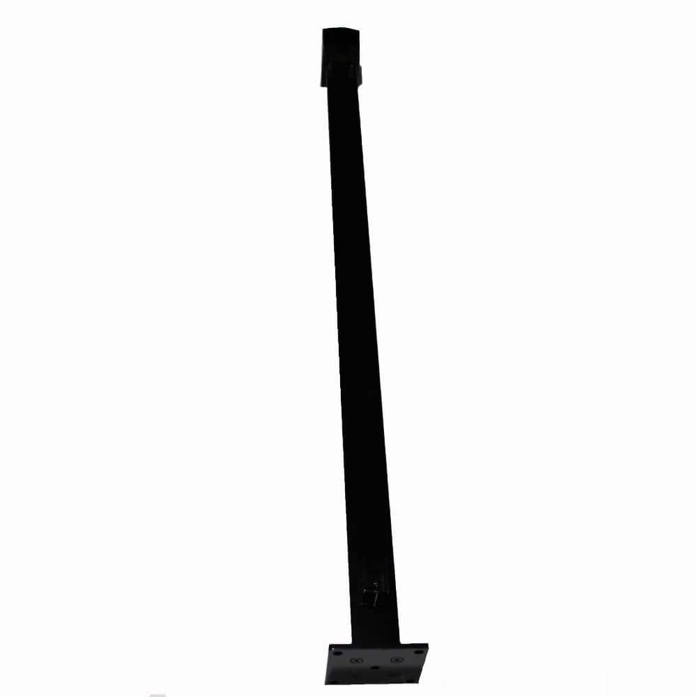 Vista Railing Systems Inc 36 in. H x 2 in. W Black Aluminum Level Rail End Post for Railing Kit