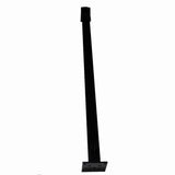 Vista Railing Systems Inc 36 in. H x 2 in. W Black Aluminum Level Rail End Post for Railing Kit