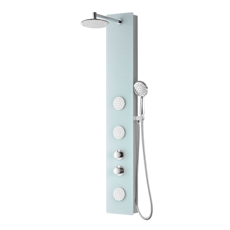 ANZZI Mare White 3-Spray Shower Panel System (Valve Included)