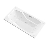 Universal Tubs Coral 5 ft. Rectangular Drop-in Whirlpool and Air Bath Tub, 59 x 32 in., White