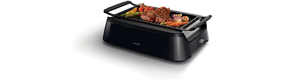 Philips Smoke-less Indoor BBQ Grill, Avance Collection (HD6371/94)