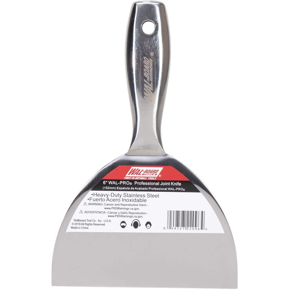 Husky Professional 6 in. Stainless Steel Joint Knife with 1-Piece Handle