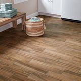 Baker Wood Walnut 6 in. x 24 in. Glazed Porcelain Floor and Wall Tile (392.85 sq. ft./Pallet)