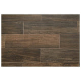 Daltile Brentwood Walnut 6 in. x 24 in. Glazed Porcelain Floor and Wall Tile (14.55 sq. ft. per case)