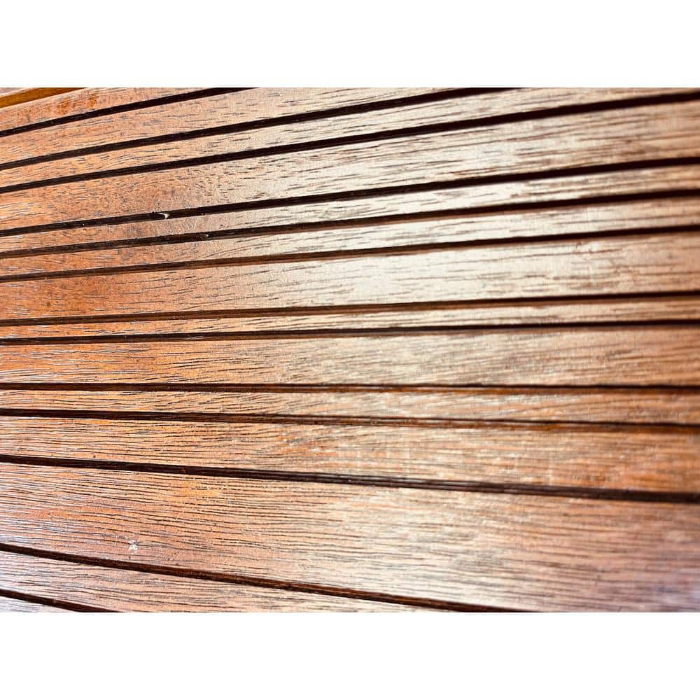 Thermally Modified 0.63 in. x 6 in. Grooved Design Siding Wood Board Deck Tile in Brown Color (1-Each)