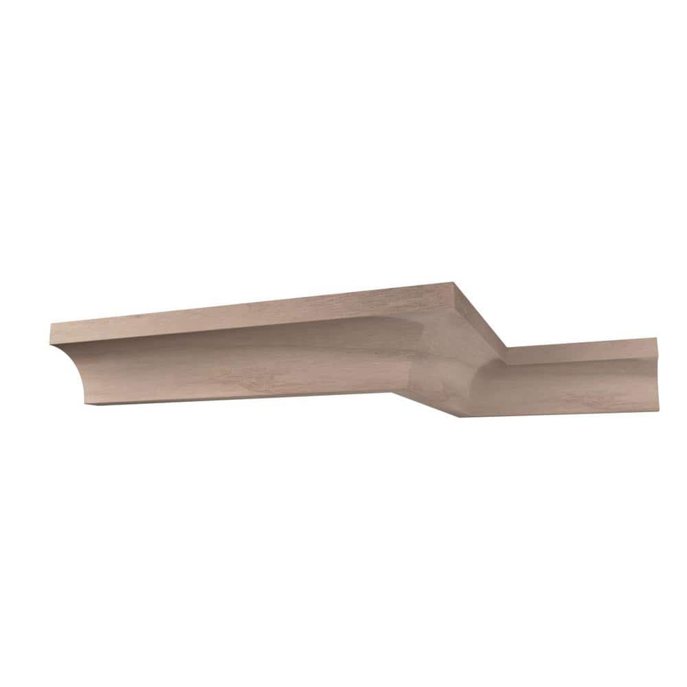 Ekena Millwork WM100 0.69 in. D x 0.69 in. W x 96 in. L Wood Walnut Crown Moulding