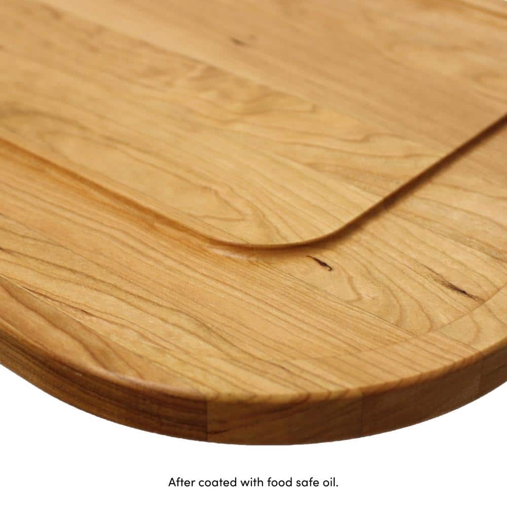 Walnut Hollow 12 in. x 18 in. Oval Cherry Serving Board