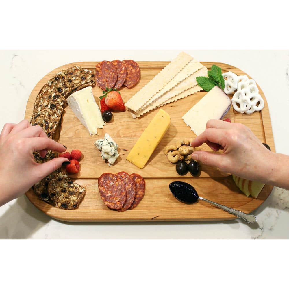 Walnut Hollow 12 in. x 18 in. Oval Cherry Serving Board