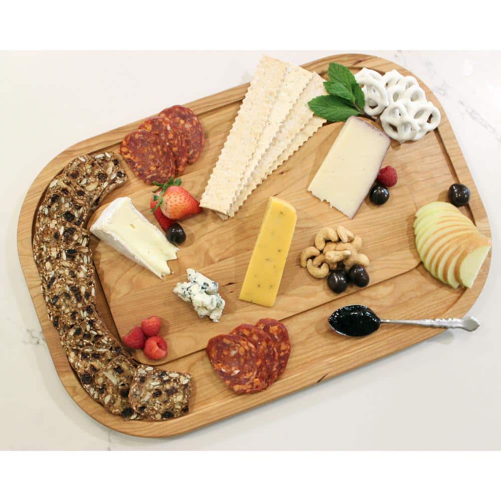 Walnut Hollow 12 in. x 18 in. Oval Cherry Serving Board