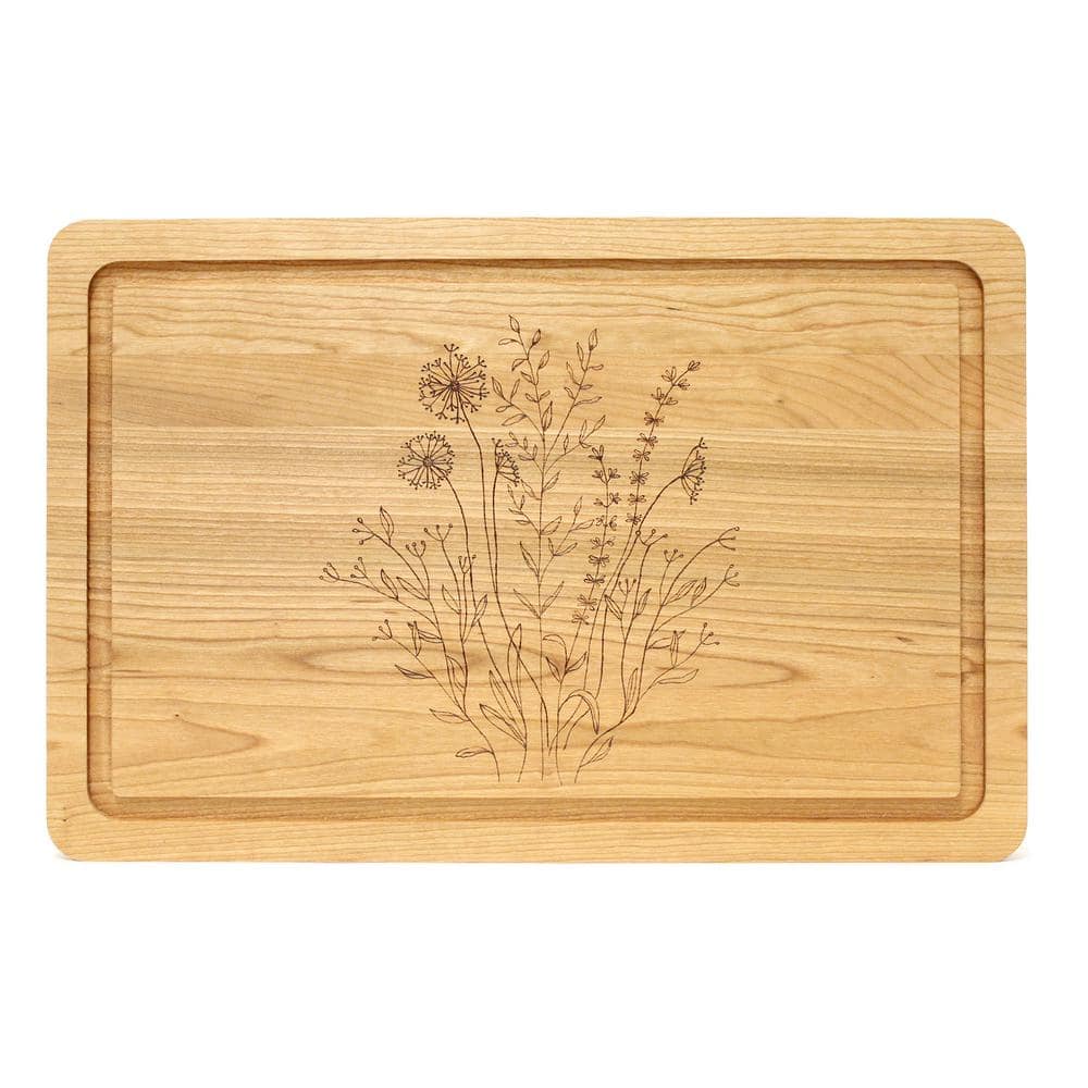 Walnut Hollow 12 in. x 18 in. Cherry Serving Board (3-Pack)