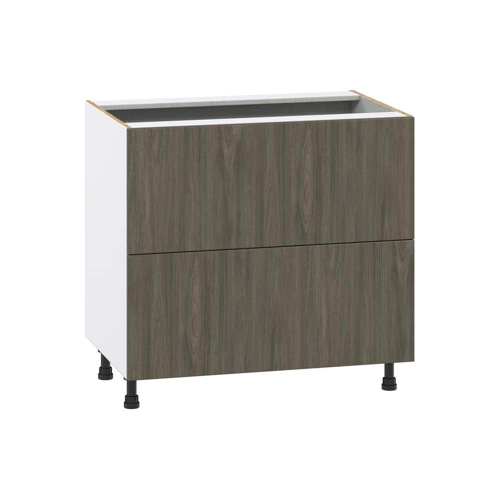 J COLLECTION Medora Textured Slab Assembled Base Cooktop Kitchen Cabinet with 3 Drawers (36 in. W x 34.5 in. H x 24 in. D)