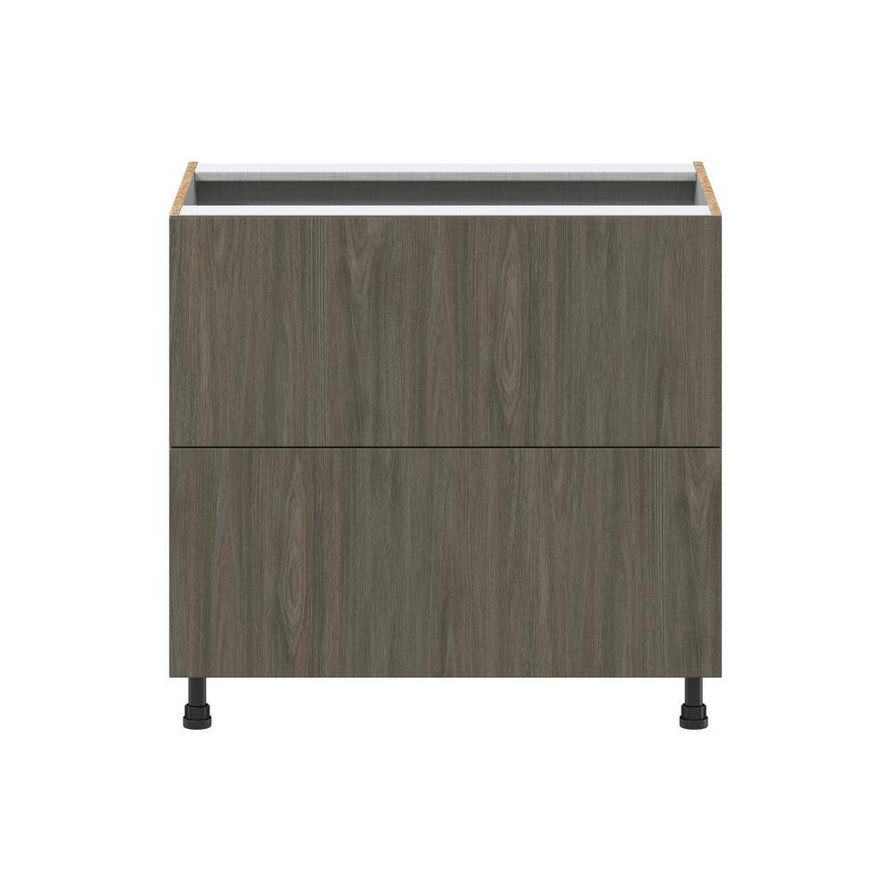 J COLLECTION Medora Textured Slab Assembled Base Cooktop Kitchen Cabinet with 3 Drawers (36 in. W x 34.5 in. H x 24 in. D)