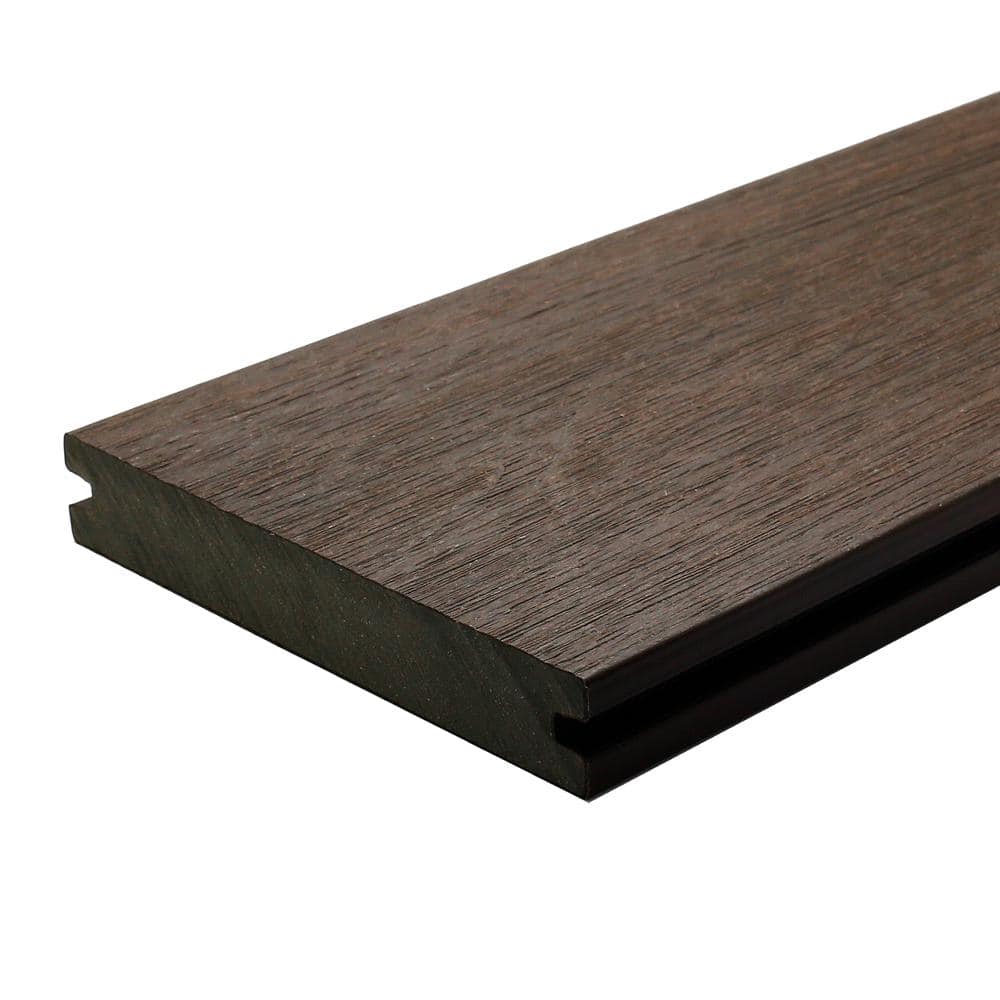 NewTechWood UltraShield Naturale Magellan Composite Decking Board - Spanish Walnut - 4 Pack