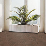 WRIGHTMASTER 0.98ft. x 0.98ft. Quick Deck PVC Plastic Interlocking Deck Tile in Walnut (33.5 sq. ft. Per Box)