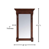 James Martin Vanities Brookfield 26" x 42" Warm Cherry Bathroom Vanity Mirror