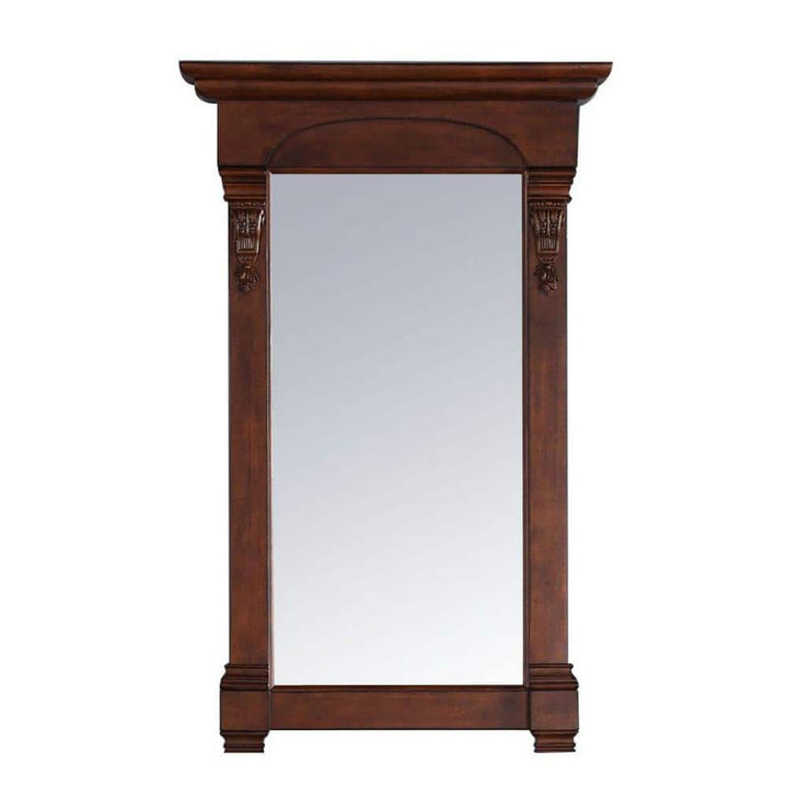 James Martin Vanities Brookfield 26" x 42" Warm Cherry Bathroom Vanity Mirror