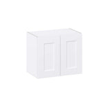 J COLLECTION Wallace Painted Warm White Shaker Assembled Wall Kitchen Cabinet with Full Height Doors (24 in. W x 20 in. H x 14 in. D)