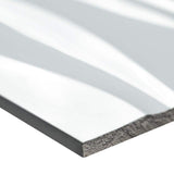 MSI Dymo Wavy White Glossy 12 in. x 24 in. Ceramic Wall Tile (16 sq. ft./Case)