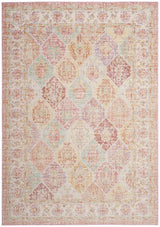 Safavieh Windsor Zari 5 x 7 Pink/Multi Indoor Distressed Overdyed Vintage Area Rug