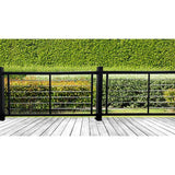 Weatherables Cornell 36 in. H x 72 in. W Textured Black and Silver Horizontal Aluminum Rod Straight Railing Kit
