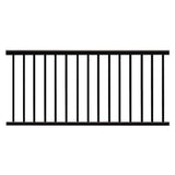 Weatherables Arlington 42 in. H x 72 in. W Textured Black Aluminum Railing Kit