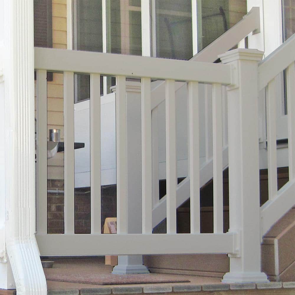 Weatherables Naples 3 ft. H x 6 ft. W Tan Vinyl Railing Kit