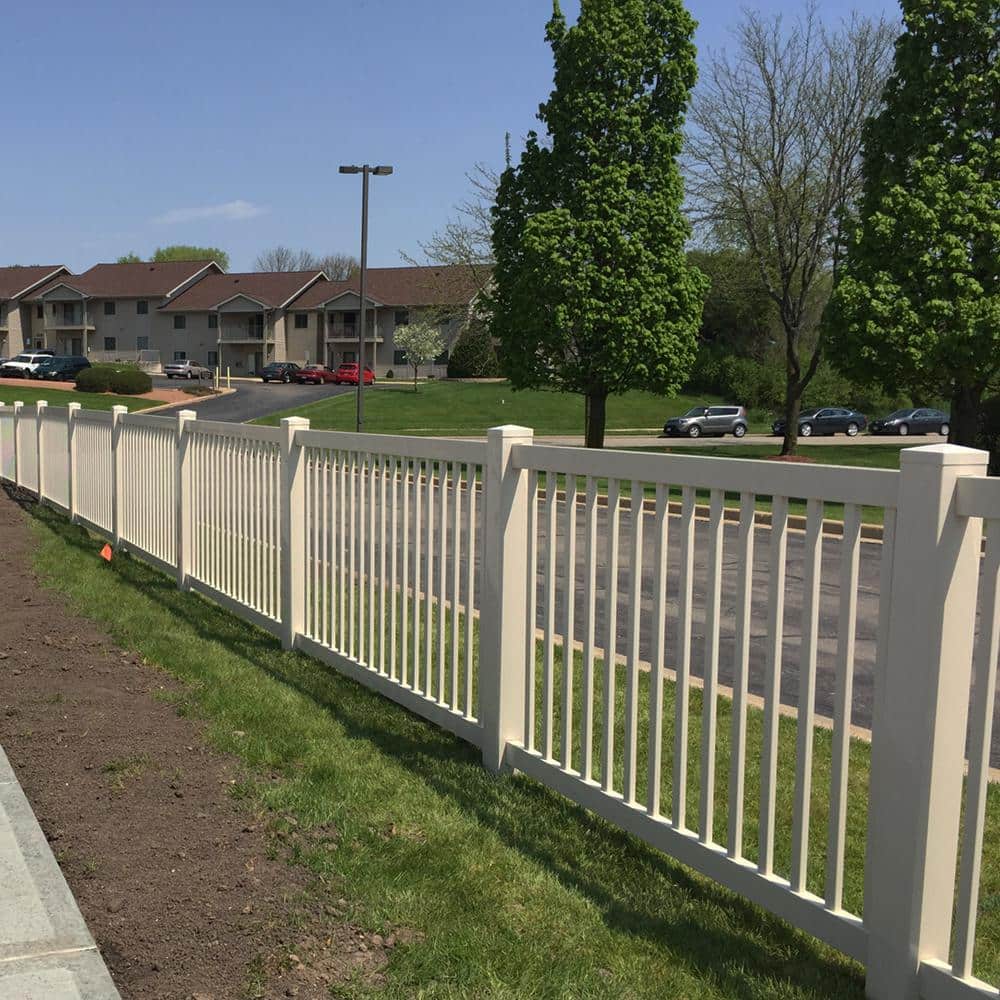 Weatherables Naples 3 ft. H x 6 ft. W Tan Vinyl Railing Kit