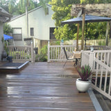 Weatherables Naples 3 ft. H x 6 ft. W Tan Vinyl Railing Kit