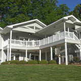 Weatherables Naples 3 ft. H x 4 ft. W White Vinyl Railing Kit