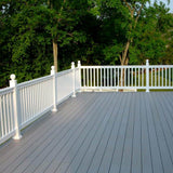 Weatherables Riviera 3 ft. H x 4 ft. W White Vinyl Railing Kit