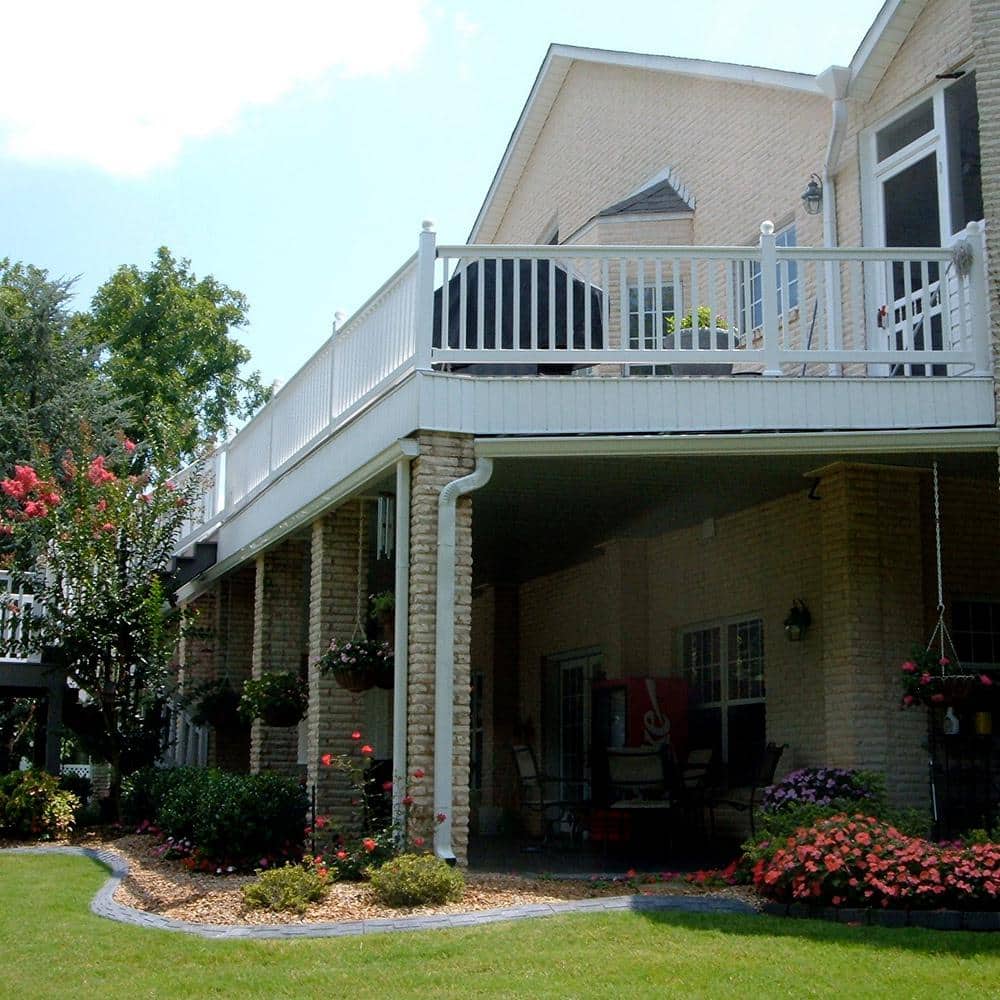 Weatherables Riviera 3 ft. H x 4 ft. W White Vinyl Railing Kit