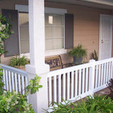Weatherables Riviera 3 ft. H x 4 ft. W White Vinyl Railing Kit