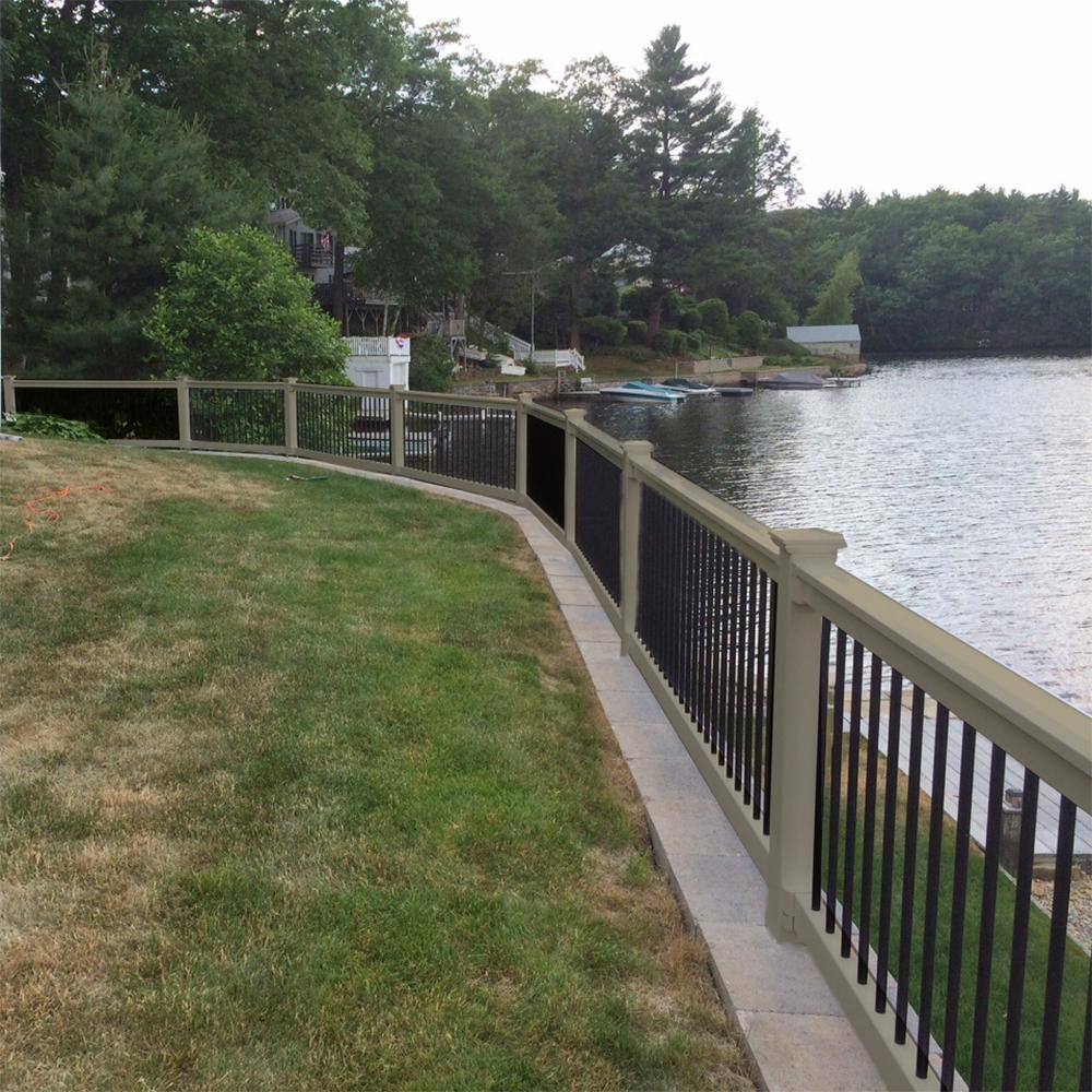 Weatherables Bellaire 3 ft. H x 4 ft. W Khaki Vinyl Railing Kit