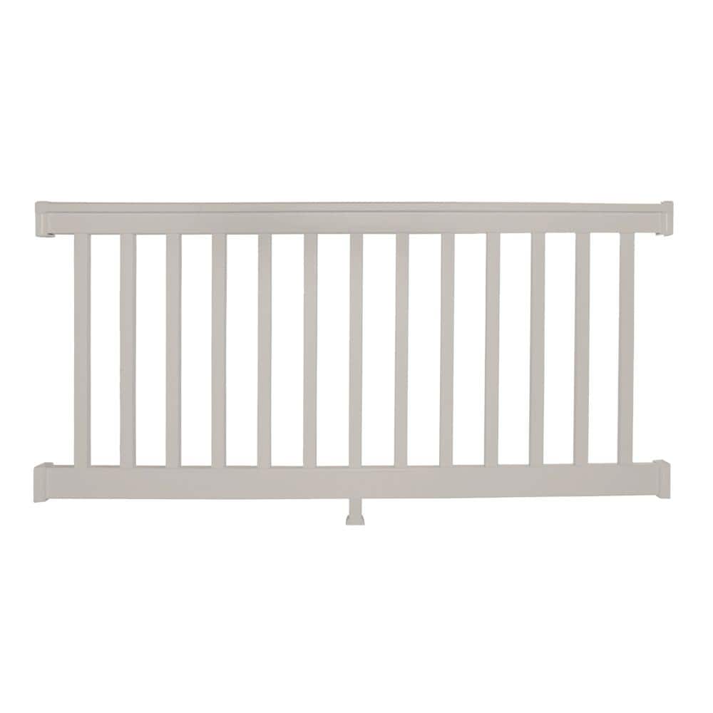 Weatherables Vanderbilt 3.5 ft. H x 8 ft. W Tan Vinyl Railing Kit