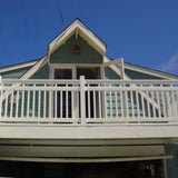 Weatherables Hallandale 3.5 ft. H x 6 ft. W Vinyl White Railing Kit
