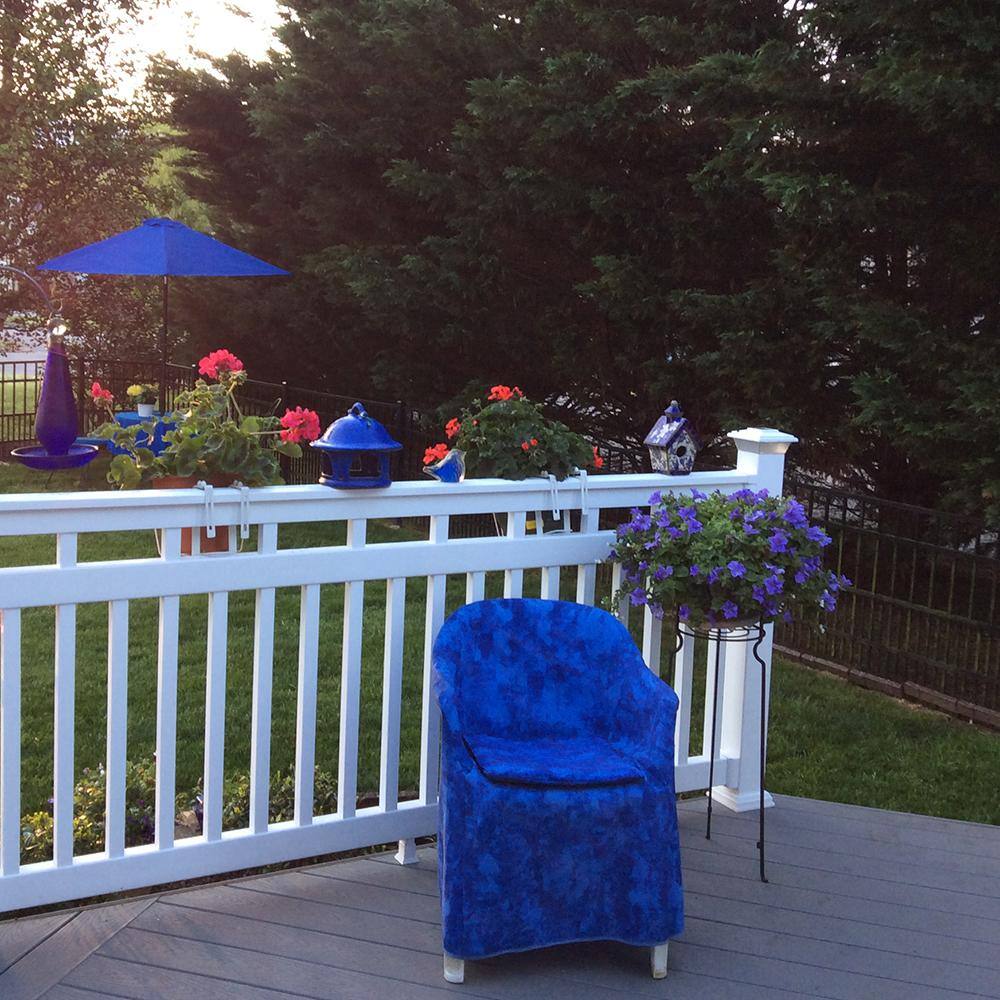 Weatherables Hallandale 3.5 ft. H x 6 ft. W Vinyl White Railing Kit