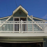 Weatherables Hallandale 3.5 ft. H x 6 ft. W Vinyl White Railing Kit