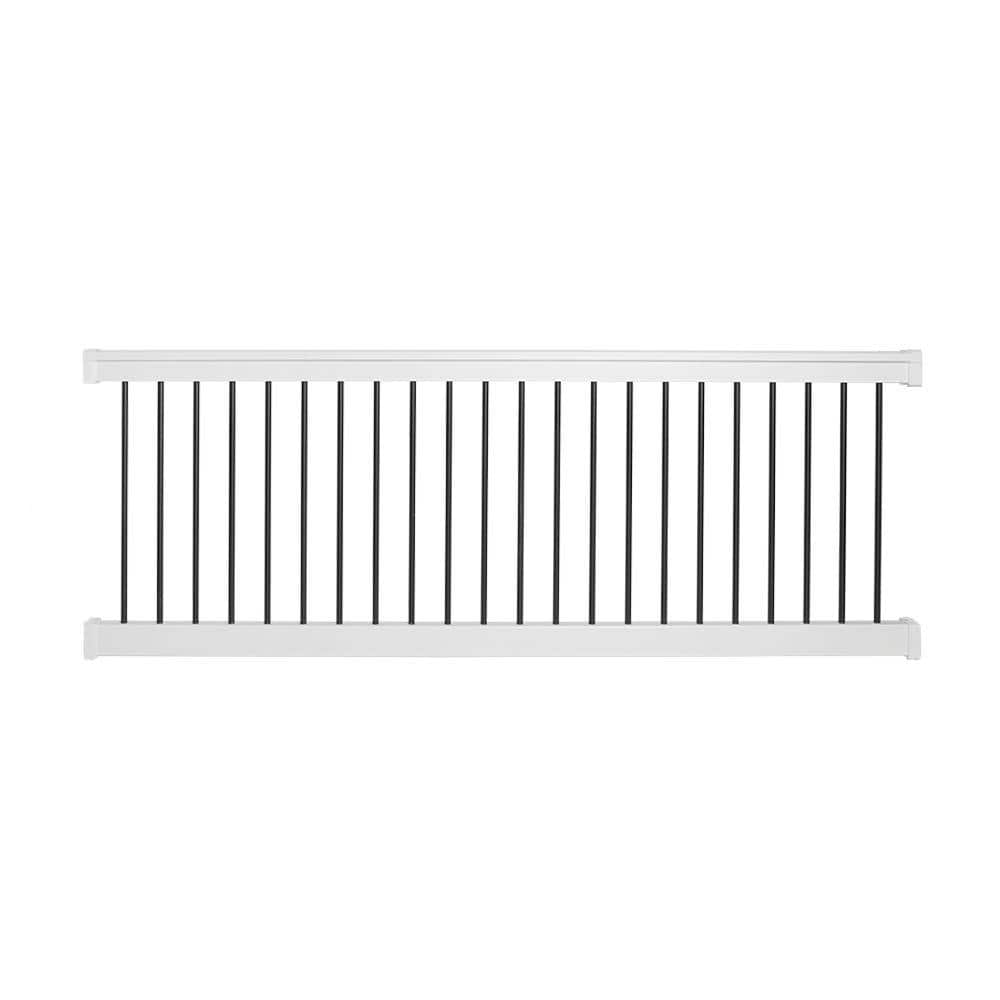 Weatherables Bellaire 3 ft. H x 8 ft. W White Vinyl Railing Kit