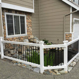 Weatherables Bellaire 3.5 ft. H x 8 ft. W White Vinyl Railing Kit