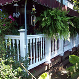 Weatherables Delray 3 ft. H x 4 ft. W Vinyl White Railing Kit with Colonial Spindles