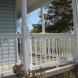 Weatherables Delray 3 ft. H x 4 ft. W Vinyl White Railing Kit with Colonial Spindles