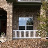 Weatherables Vanderbilt 3 ft. H x 4 ft. W White Vinyl Railing Kit