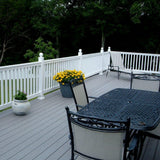 Weatherables Vanderbilt 3 ft. H x 4 ft. W White Vinyl Railing Kit