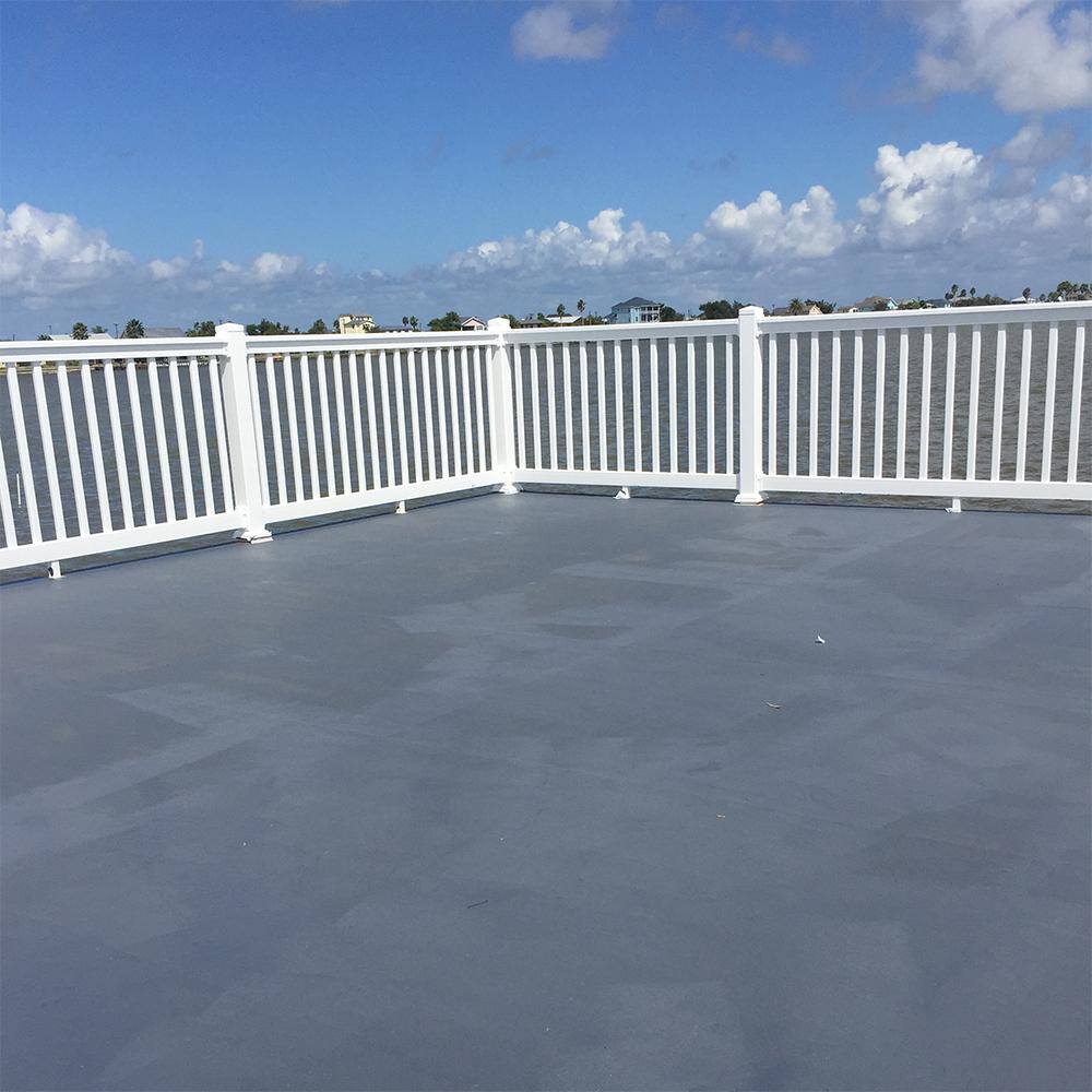 Weatherables Vanderbilt 3 ft. H x 8 ft. W White Vinyl Railing Kit