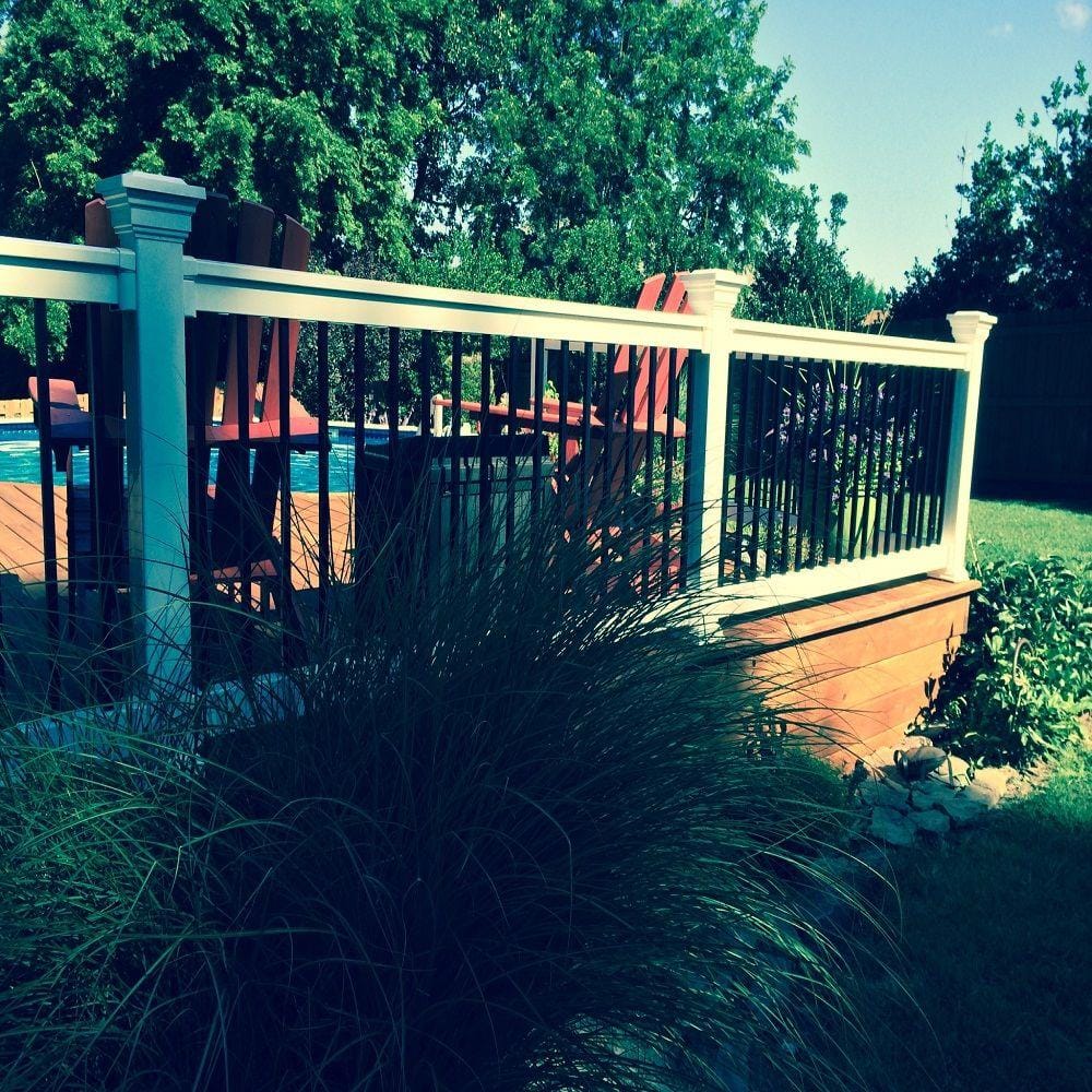 Weatherables Vilano 3 ft. H x 6 ft. W Vinyl White Railing Kit