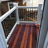 Weatherables Vilano 3 ft. H x 6 ft. W Vinyl White Railing Kit