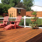 Weatherables Vilano 3 ft. H x 6 ft. W Vinyl White Railing Kit