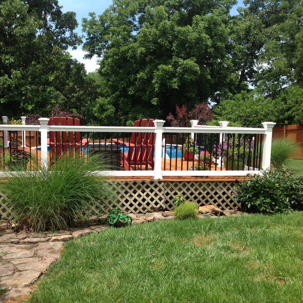 Weatherables Vilano 3.5 ft. H x 6 ft. W Vinyl White Railing Kit